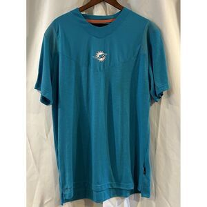 Nike Miami Dolphins T Shirt Mens XL On Field Apparel Green‎ Short Sleeve Gym